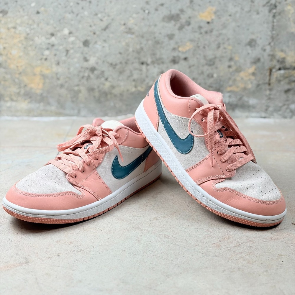 Nike Air Jordan 1 Low DC0774-800 Women's Sneakers 10 Pink White Basketball Shoes